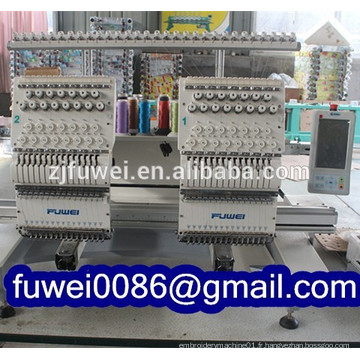 FUWEI 2 tête 15 machines de broderie informatisées pour machine à broder logo